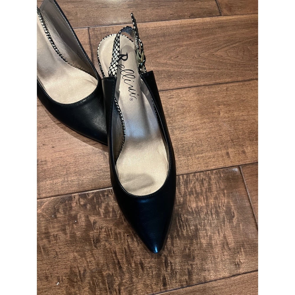 Bellini Black Slingback Pointed Toe Pumps‎ Dressy Heels Party Shoes